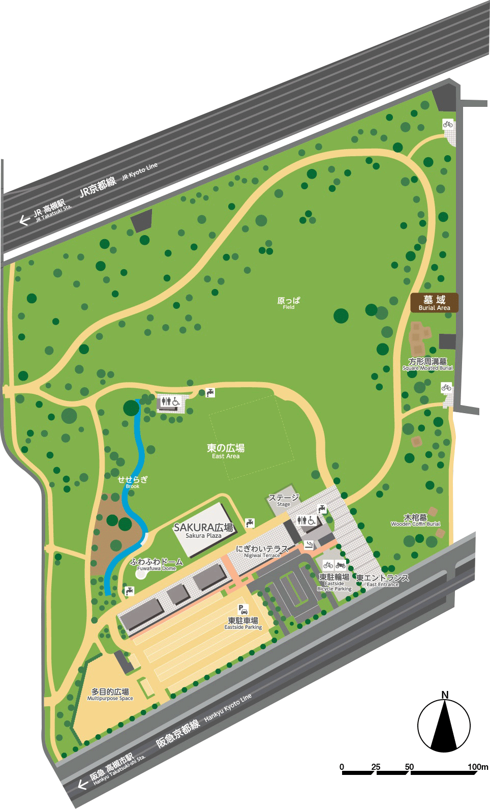 園内マップ(東)