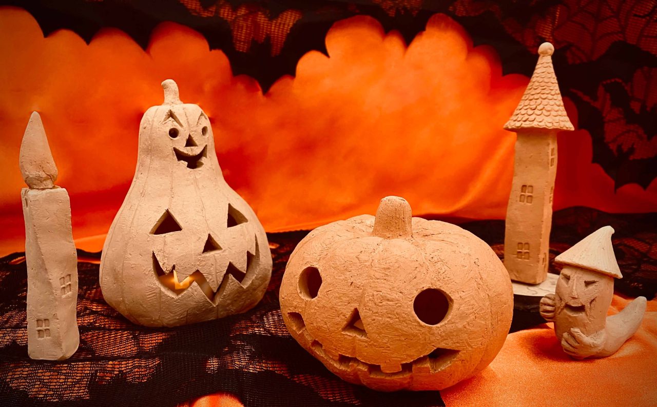 〈土器つくりシリーズ〉ハロウィンランタンつくり