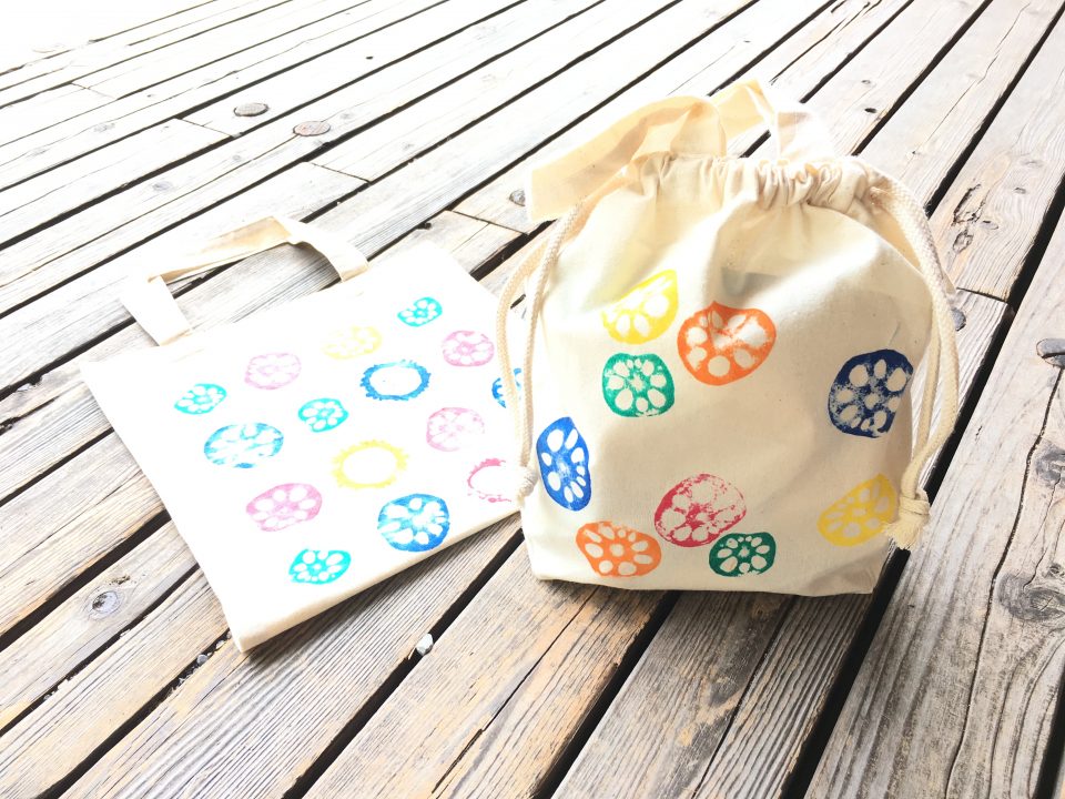 蓮根スタンプで作るオリジナルバッグ※受付終了いたしました