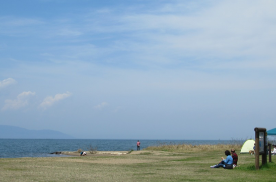 琵琶湖のある景色<