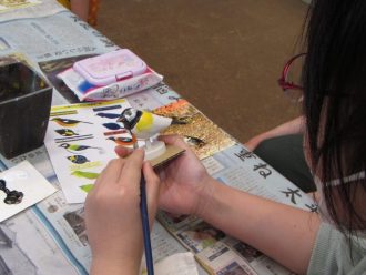 主催イベント：見てつくる小鳥のミニデコイの画像