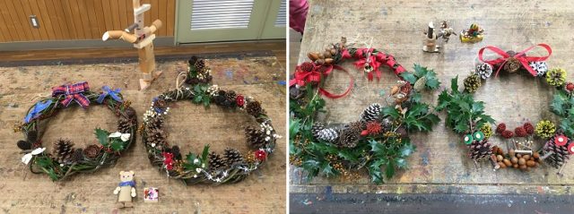 クリスマスリースづくり 主催事業 四日市市 少年自然の家